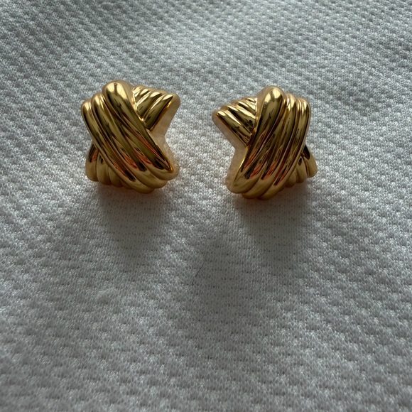 J. Crew crisscross stud earrings - Picture 2 of 4